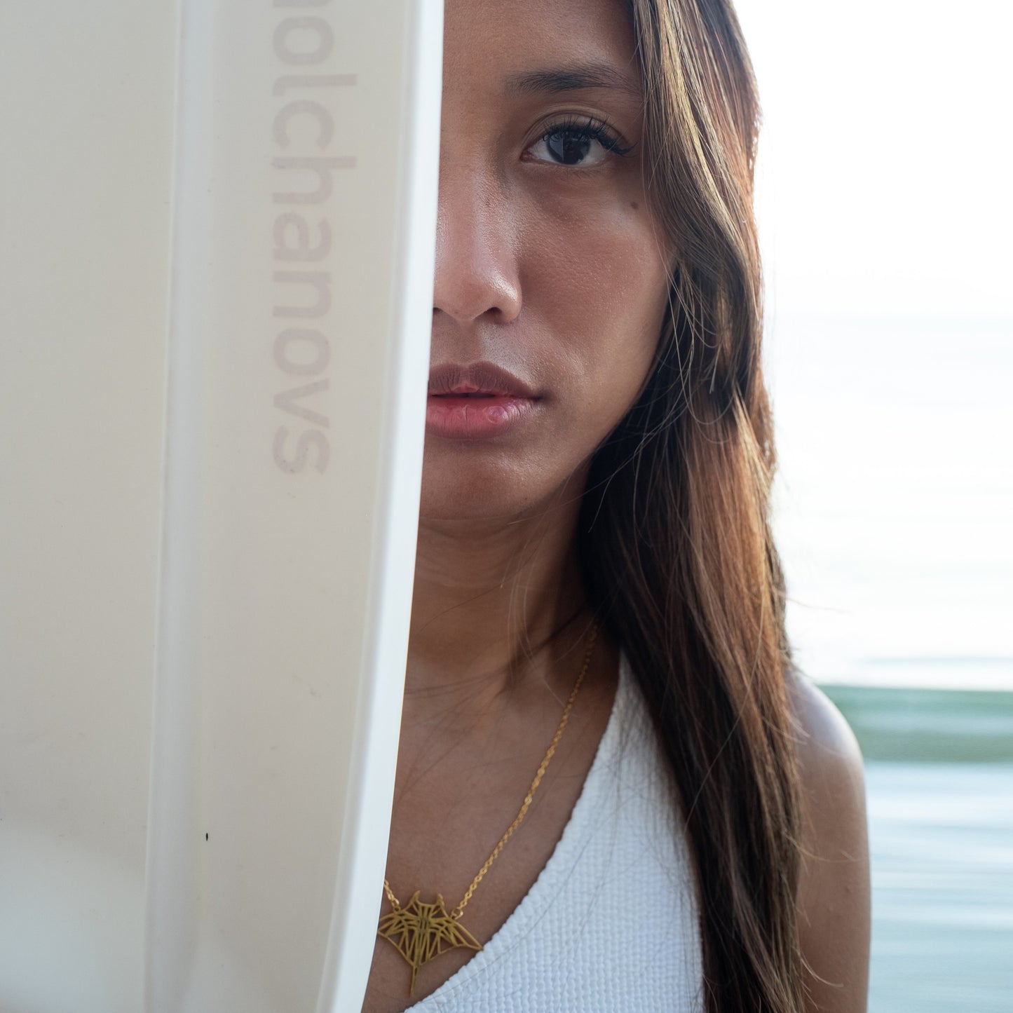 Tala necklace Molchanovs core bi-fins white - Isolana.co