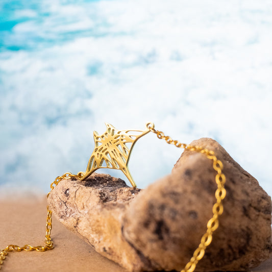 saltwater resistant hypoallergenic manta ray bracelet - Isolana.co