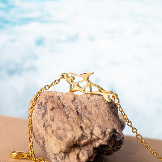 saltwater resistant hypoallergenic orca bracelet - Isolana.co